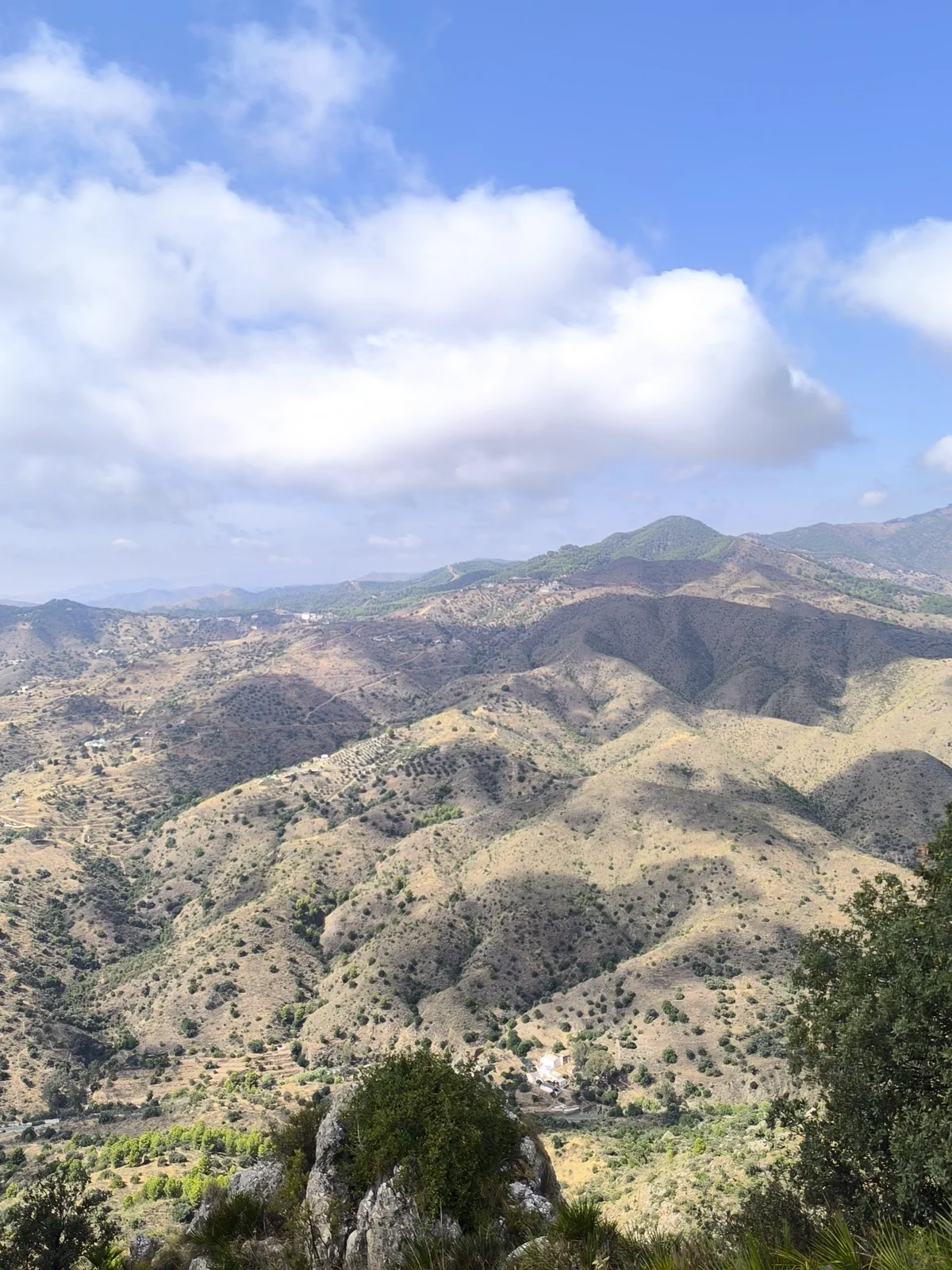 Paisaje de los Montes de Málaga visto desde San Antón